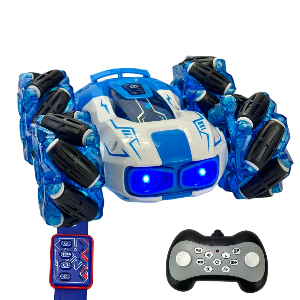 Трюкова радіокерована машинка Blue Smoke Gesture Control