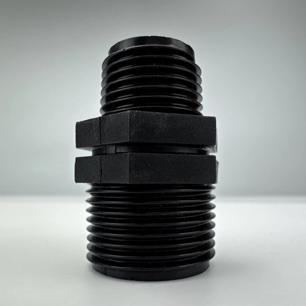 Купити Ніпель редукційний різьбовий пластикова Irritec 3/4" х 1/2" ЗР (зовнішня різьба) Італія – Різьбові фітинги для монтажу пластмасових трубопроводів в Україні, фото 2