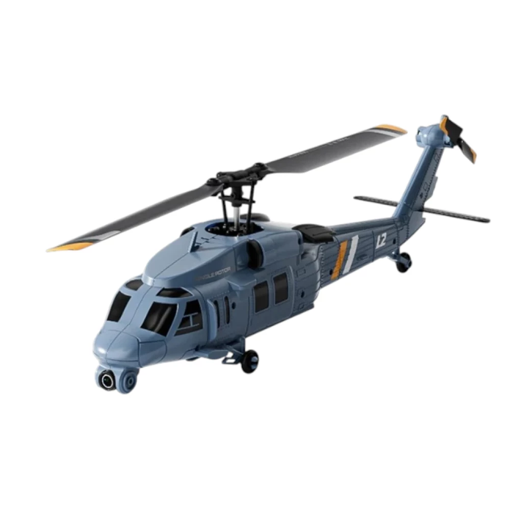 Купити Радіокерований одновинтовий гелікоптер Black Hawk 4DRC L2 з Wi-Fi камерою – Літаки та вертольоти на пульті керування в Україні